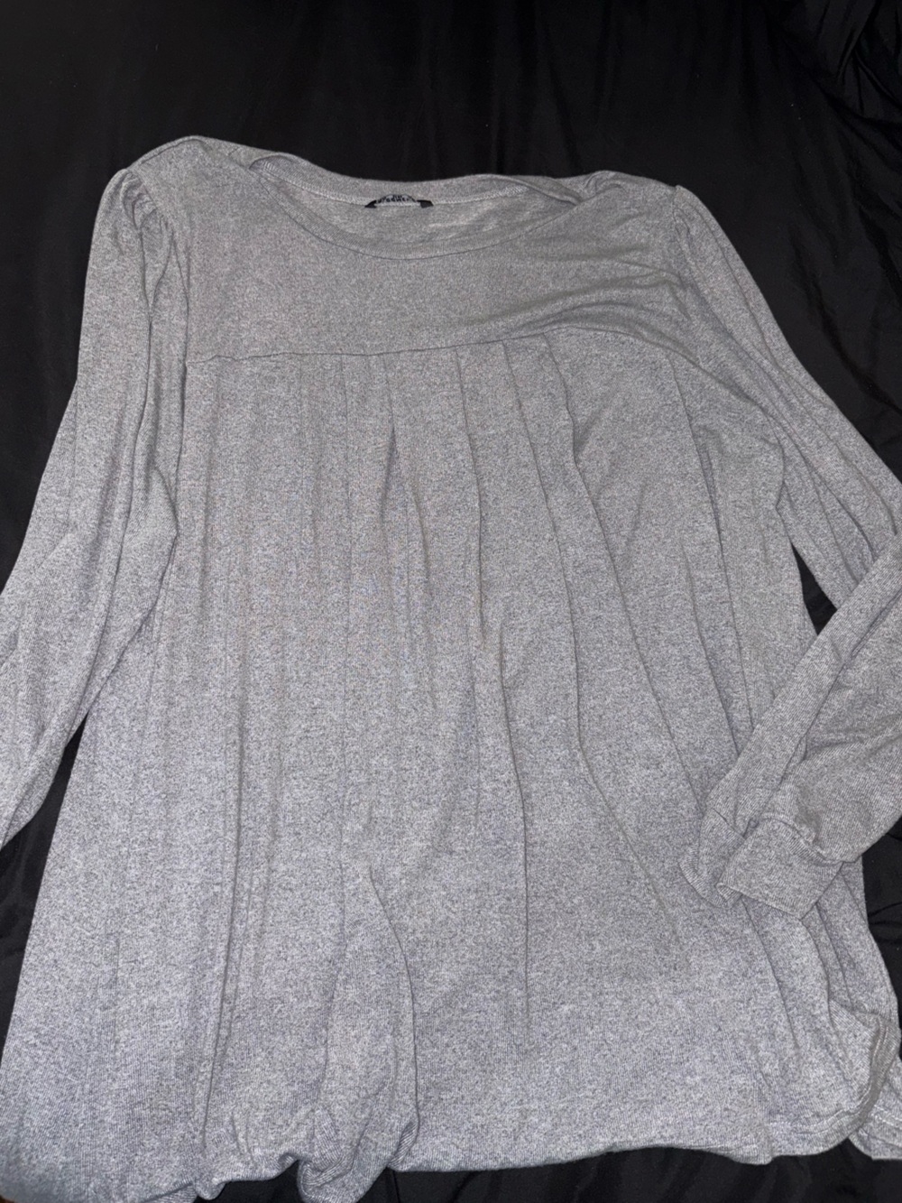 BloomChic Heather Gray Long Sleeve Knit Top Size 26